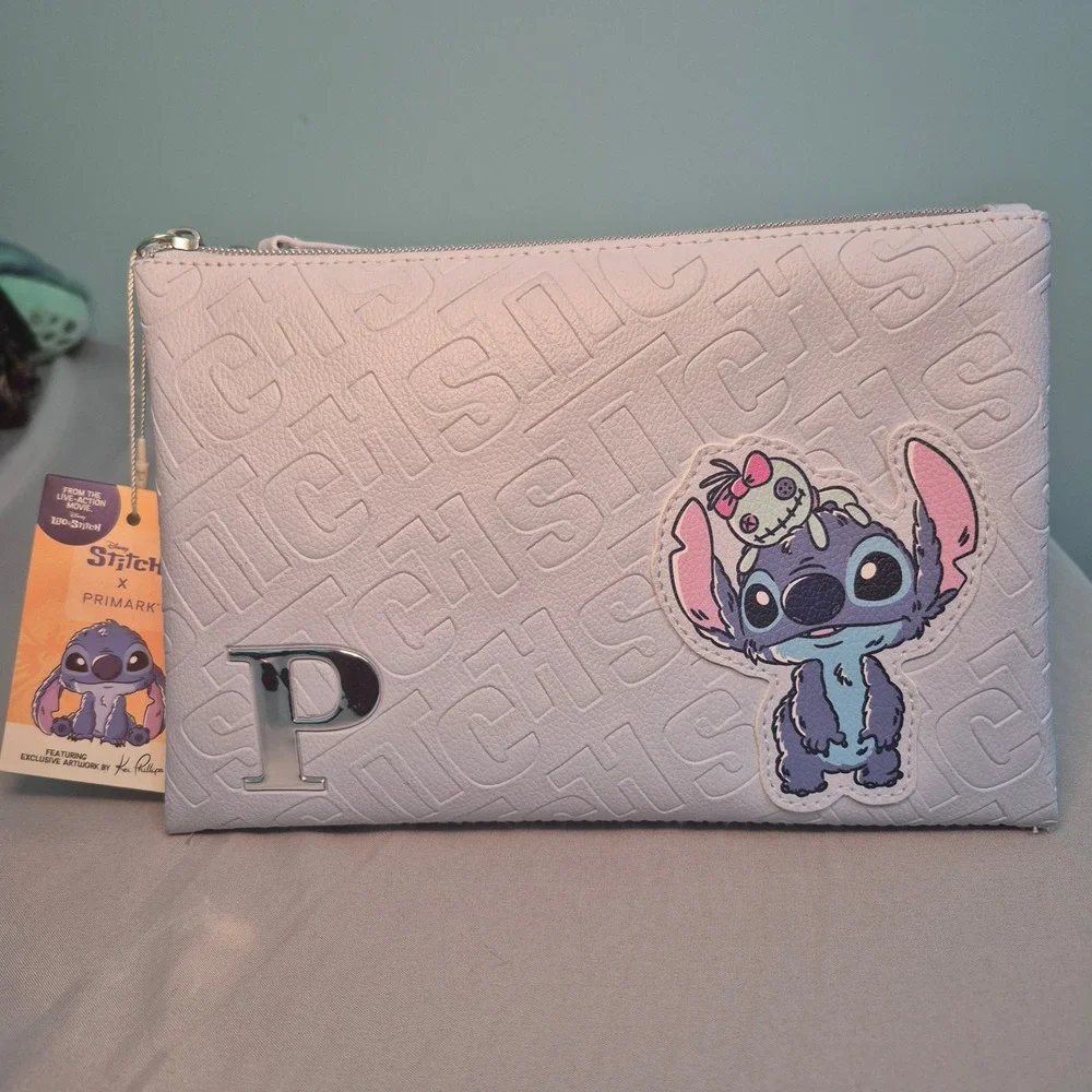 Disney Stitch x Primark Blue Travel Makeup Bag Kai Phillips Fold Out Organizer